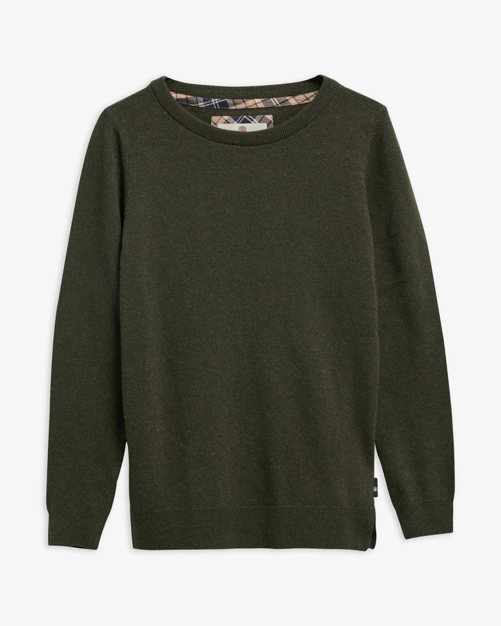 Pendle Crew Neck Jumper, Olive