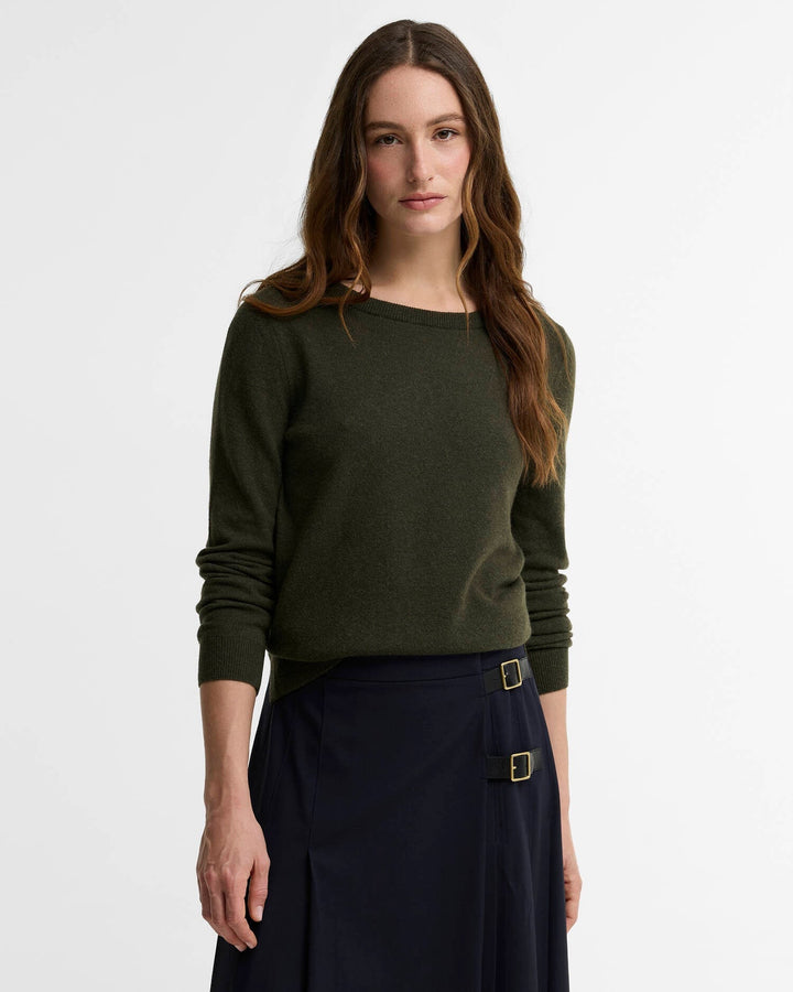 Pendle Crew Neck Jumper, Olive