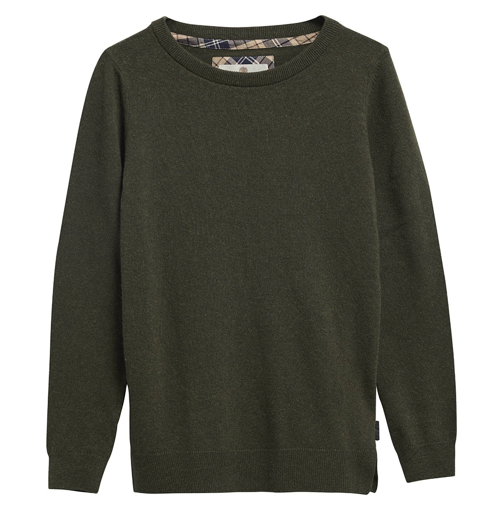 Pendle Crew Neck Jumper, Uniform Green