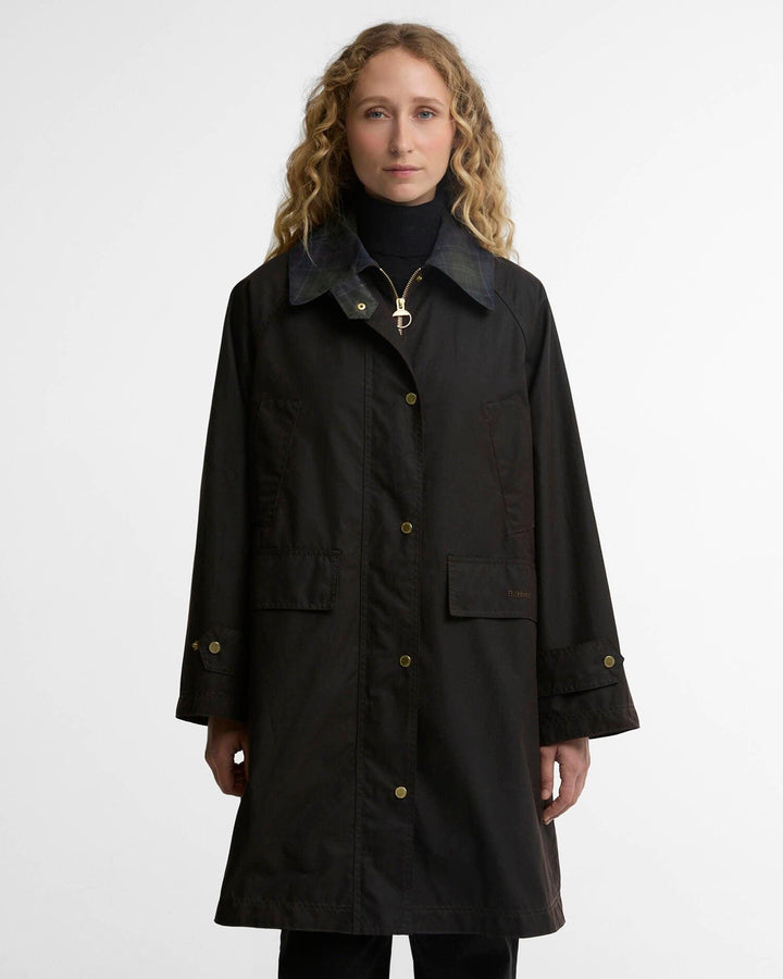 Agatha Waxed Jacket, Rustic/Shadow Classic