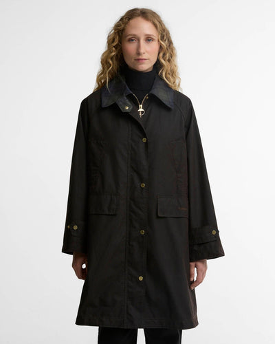 Agatha Waxed Jacket, Rustic/Shadow Classic