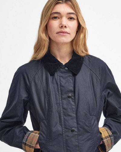 Classic Beadnell® Waxed Jacket, Navy
