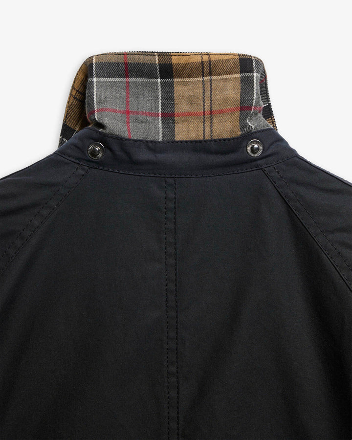 Barbour marineblå jakke - detaljbilde