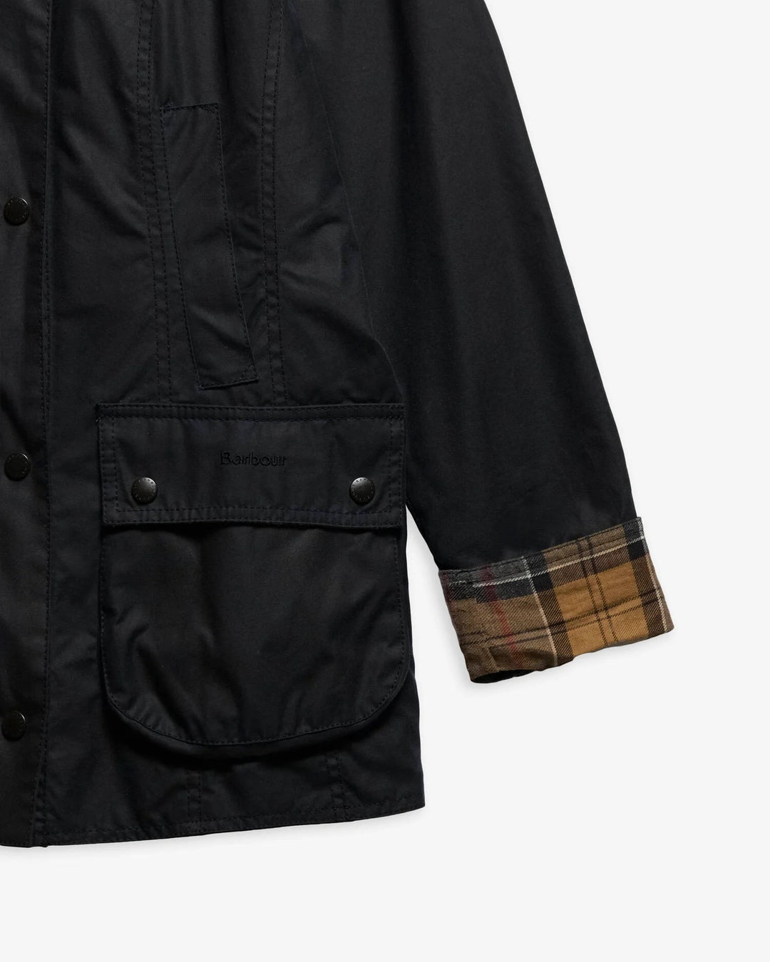 Barbour marineblå jakke - detaljbilde