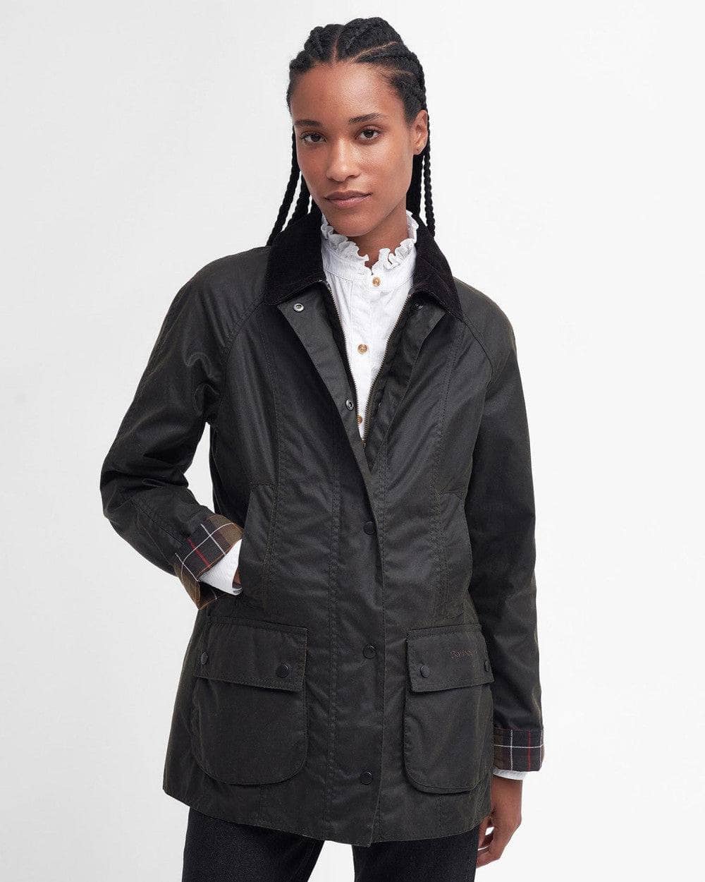Classic Beadnell® Waxed Jacket, Olive
