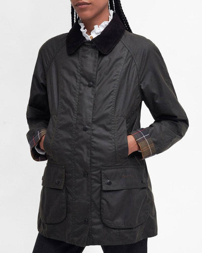 Classic Beadnell® Waxed Jacket, Olive