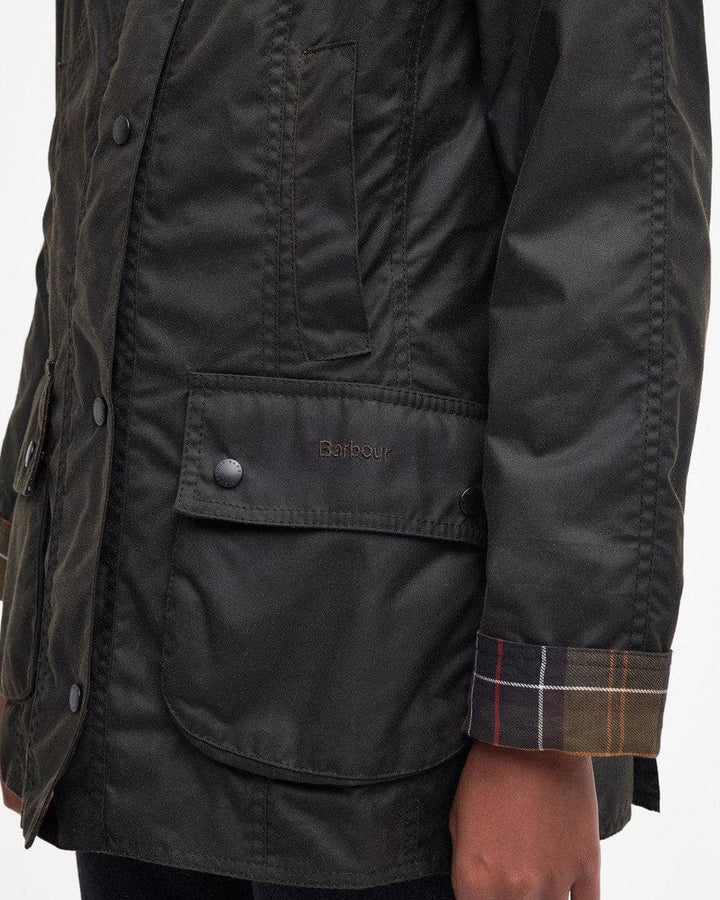 Classic Beadnell® Waxed Jacket, Olive