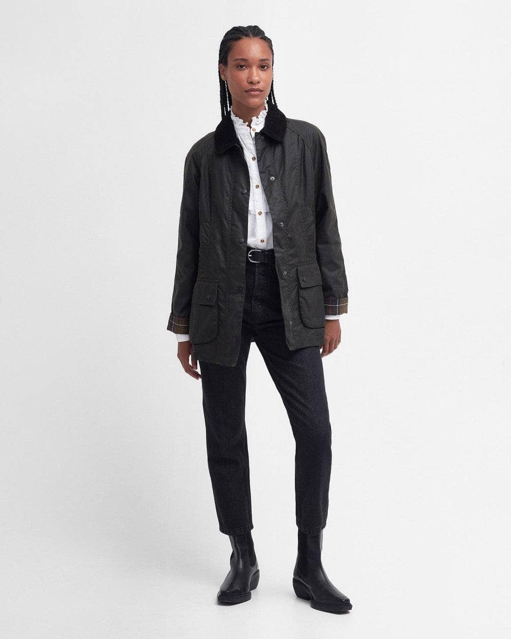 Classic Beadnell® Waxed Jacket, Olive