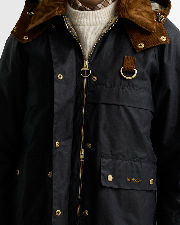 Barbour marineblå jakke - detaljbilde