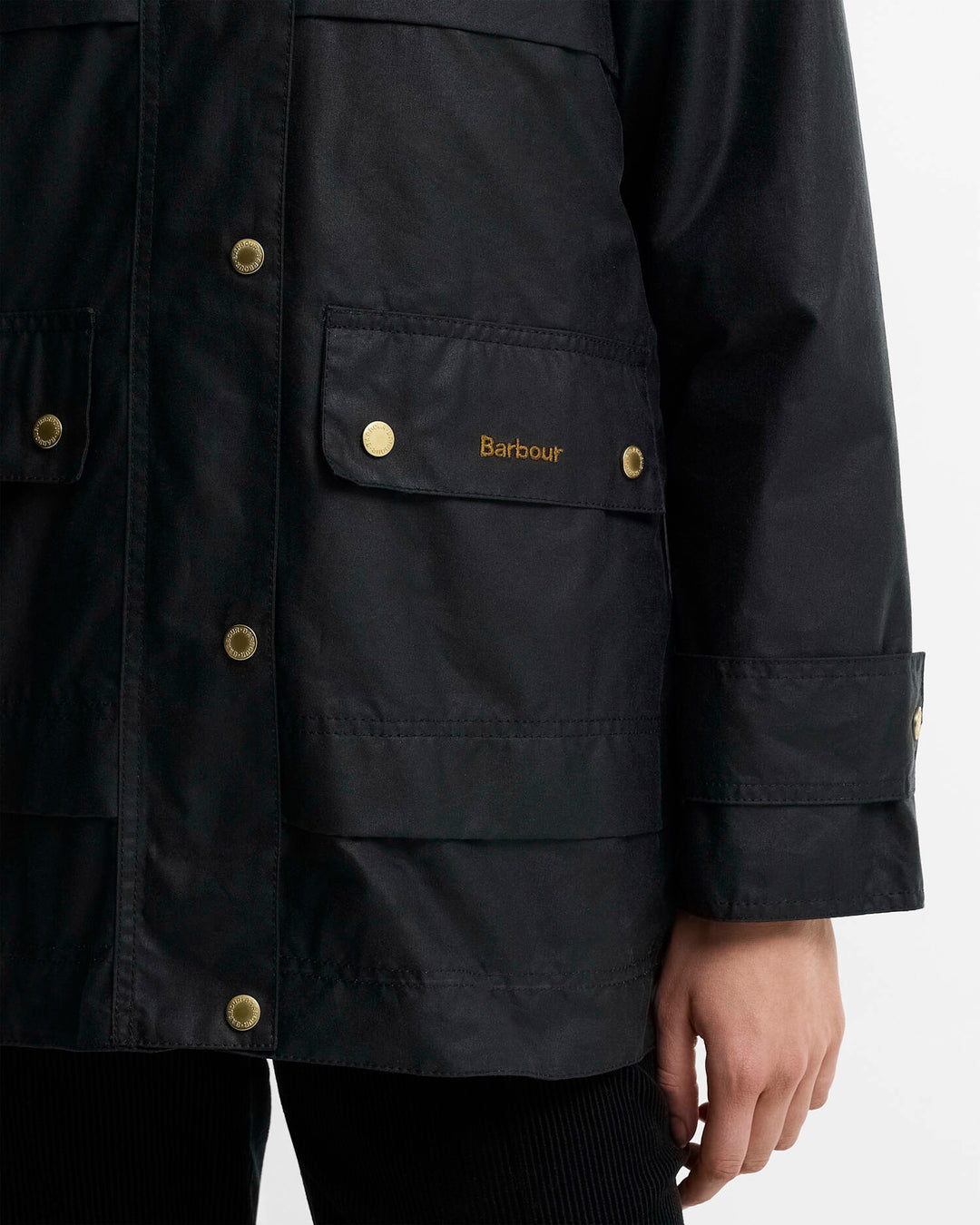 Barbour marineblå jakke - detaljbilde