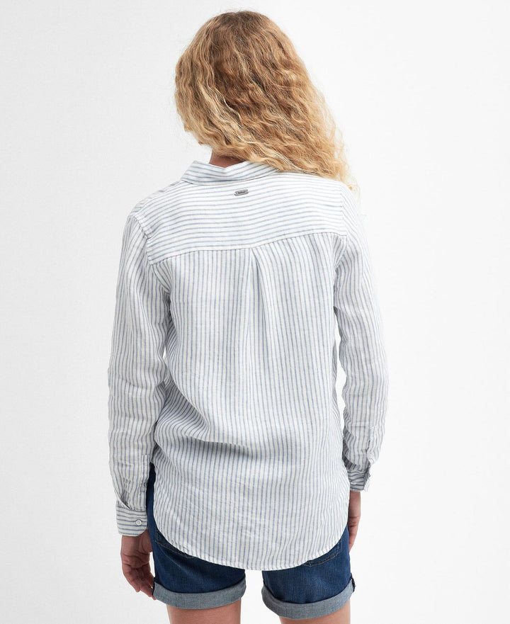 Barbour hvit skjorte - helfigur