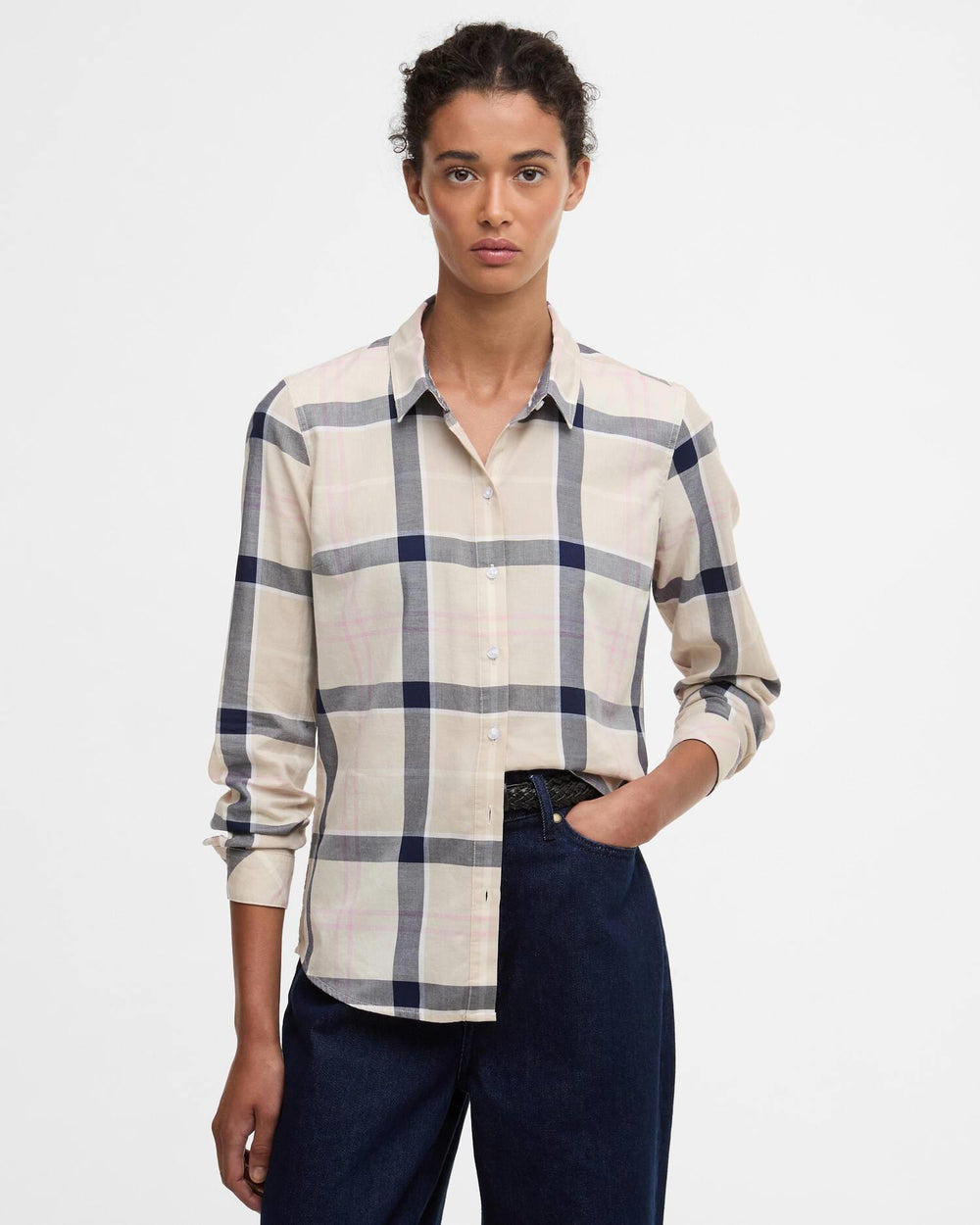Barbour beige skjorte - helfigur