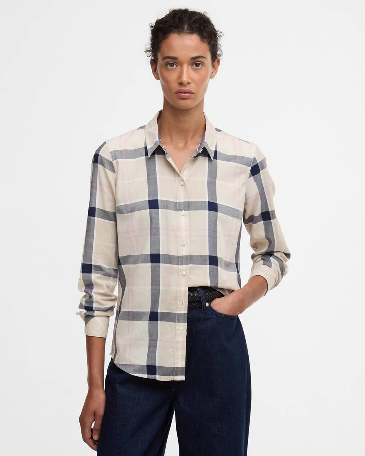 Barbour beige skjorte - helfigur