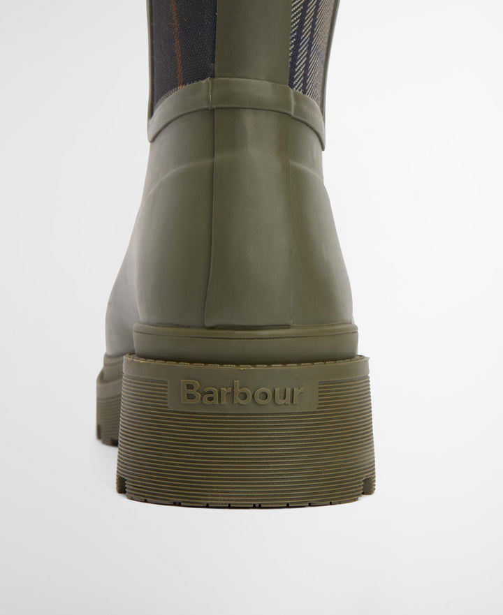 Barbour olivengrønn sko - nærbilde