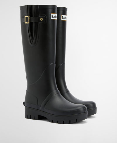 Leighton Tall Welly, Black fra Barbour hos Tråkk Inn