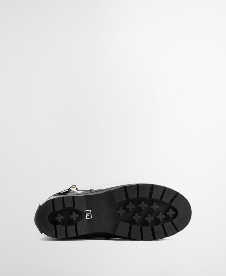 Barbour svart sko - fra undersiden