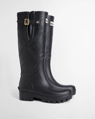 Leighton Tartan Wellingtons, Black
