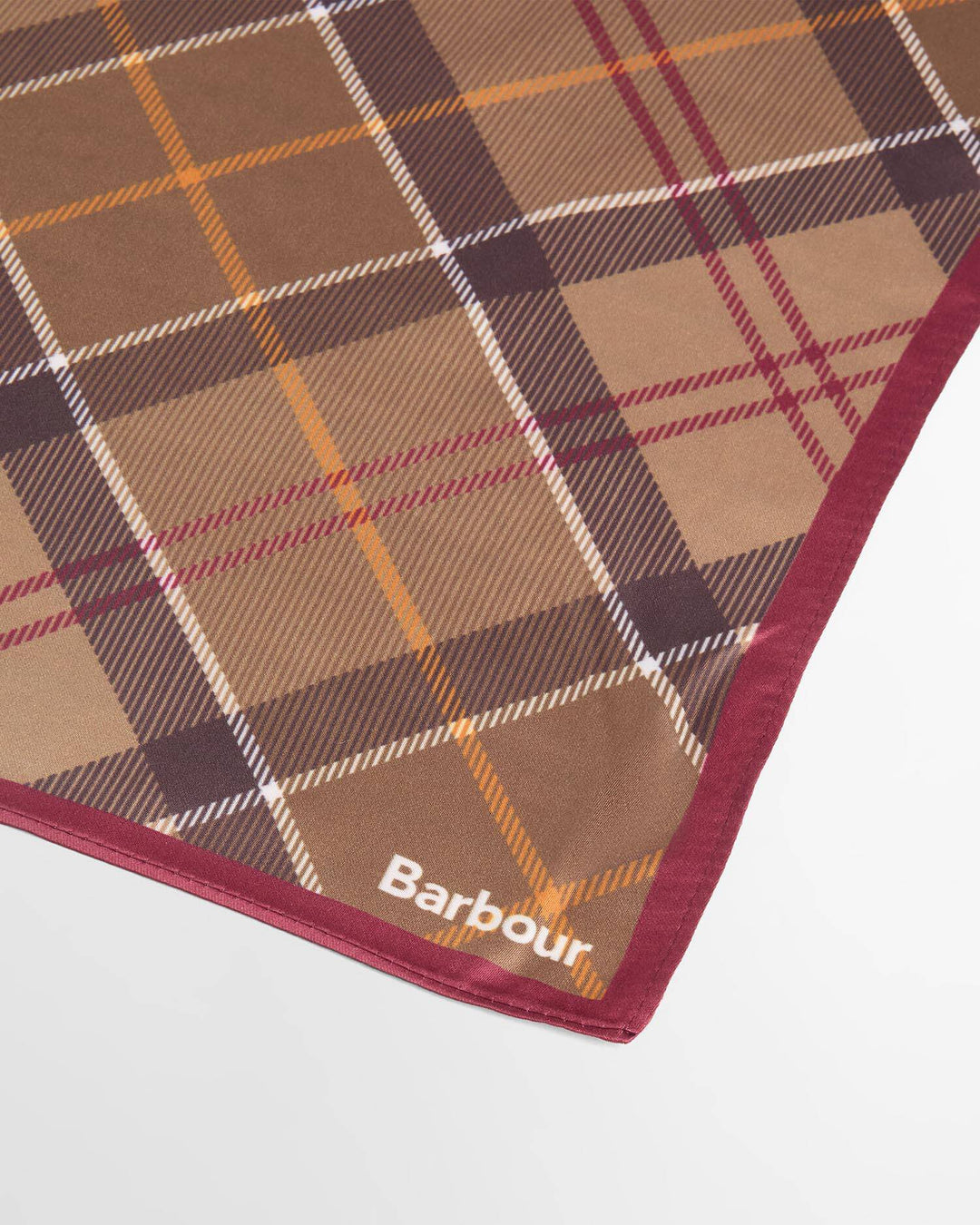 Barbour khaki tilbehør skjerf rutet - liggende flat