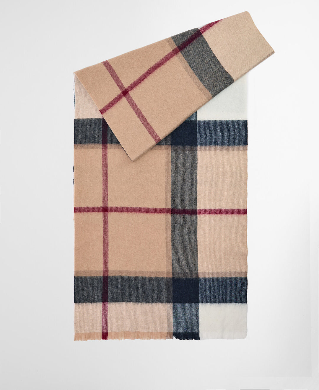Barbour beige tilbehør skjerf - liggende flat