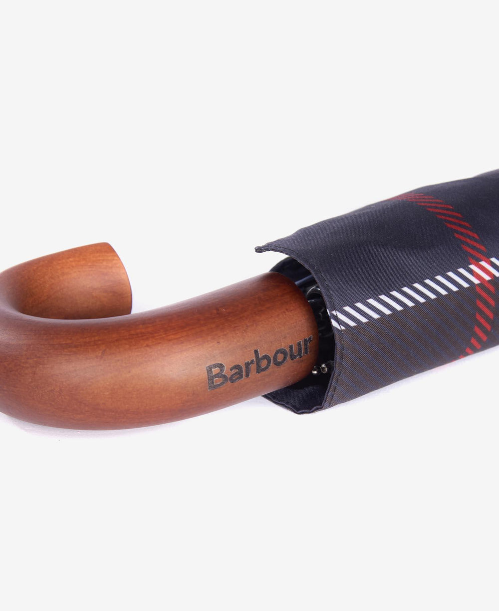 Barbour grå paraply - nærbilde