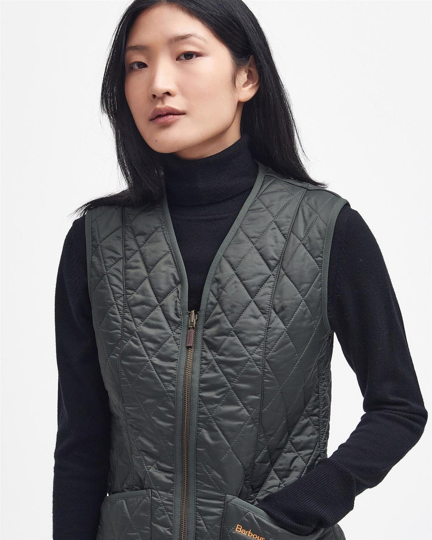 Fleece Betty Liner, Dark Olive fra Barbour - bilde 2