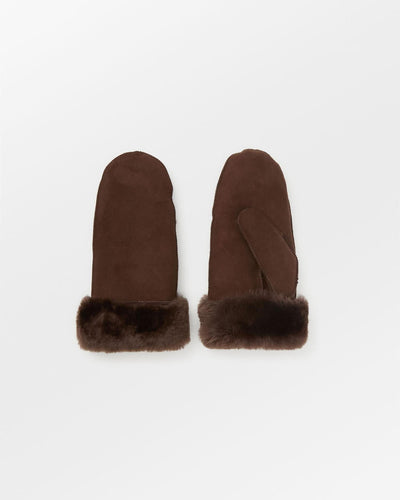 Doa Shearling Mitten, Chocolate Torte