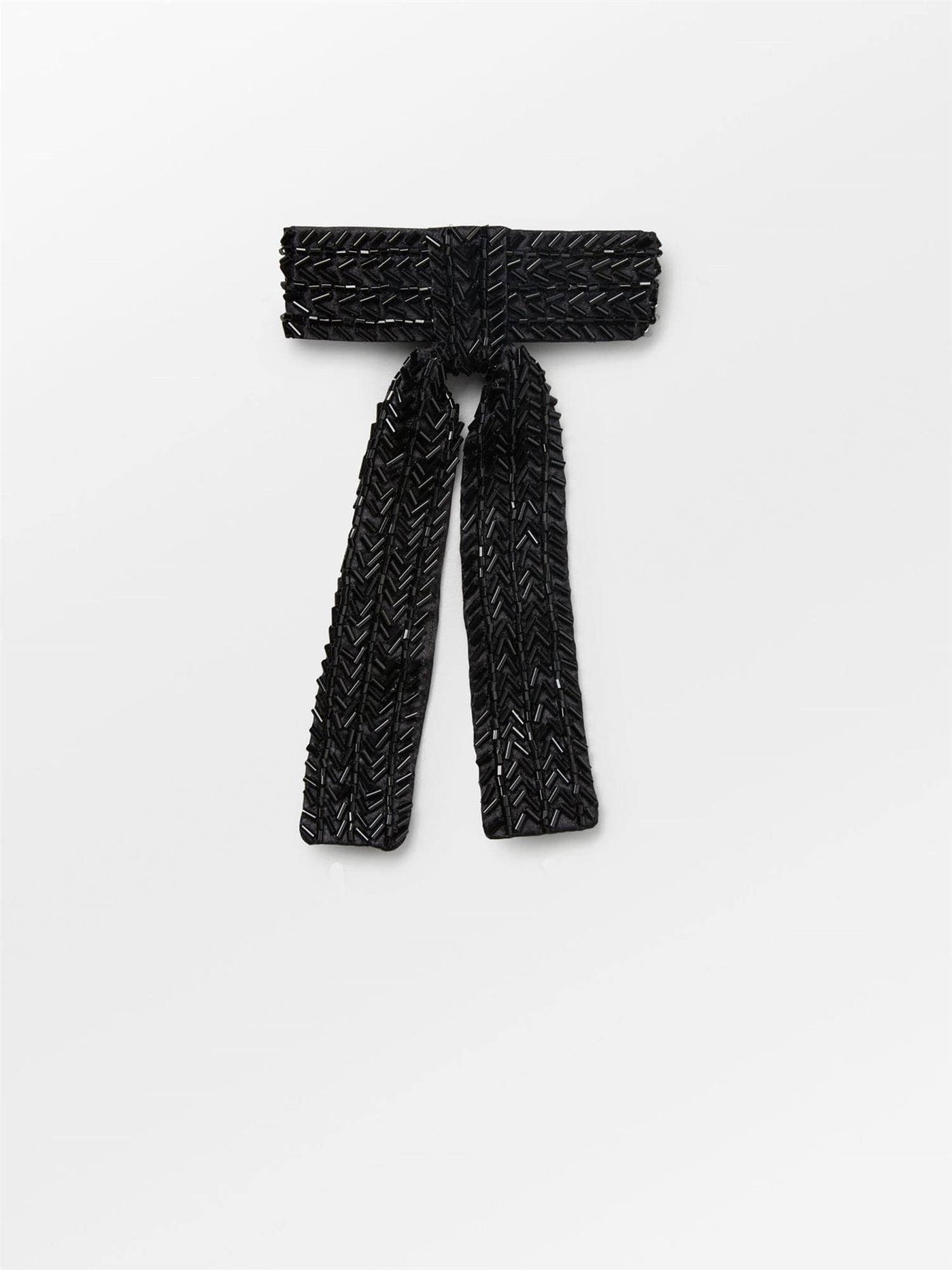 Merry Beaded Bow, Black