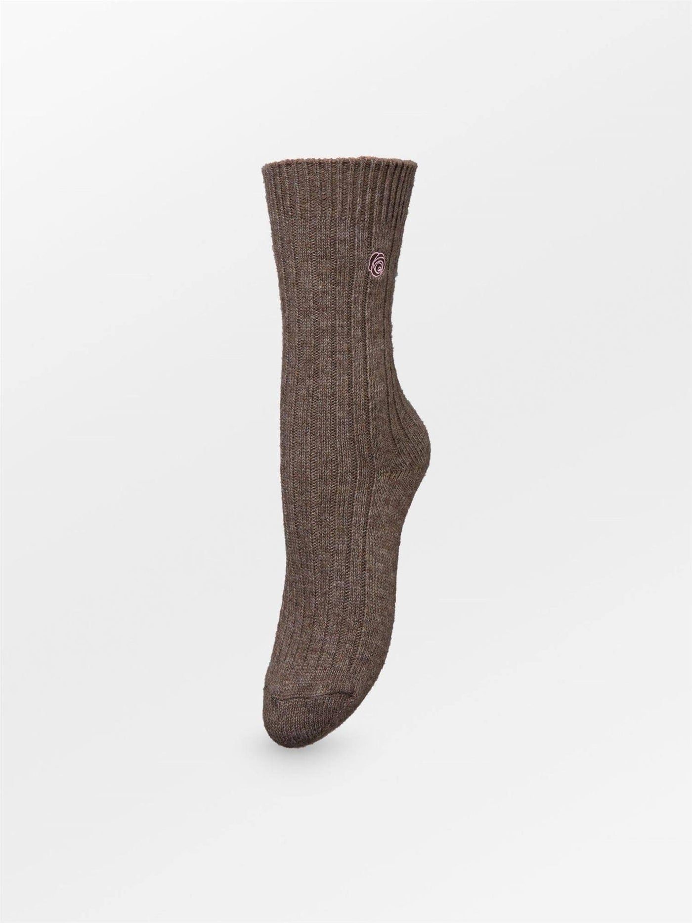 Rose Wola Sock, Melange Brown