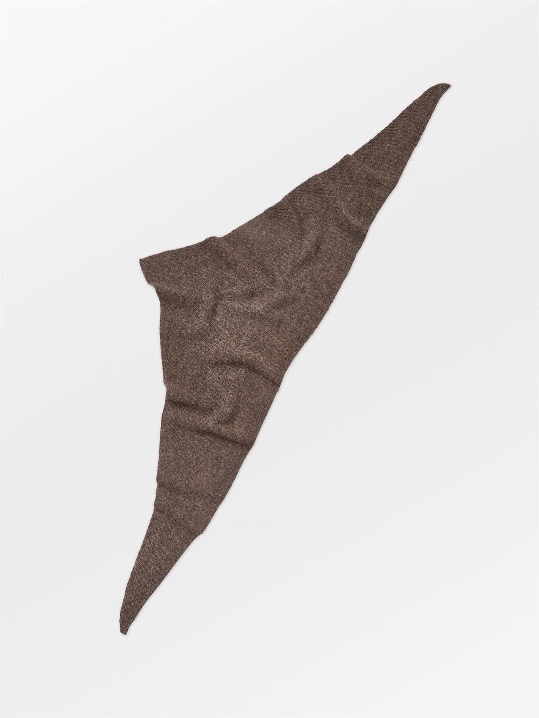 Alpaca-Wool Triangle Scarf , Hot Fudge Brown