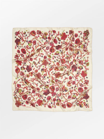 Bromflora Tabby Sia Scarf, Birch White fra BECKSÖNDERGAARD - bilde 2