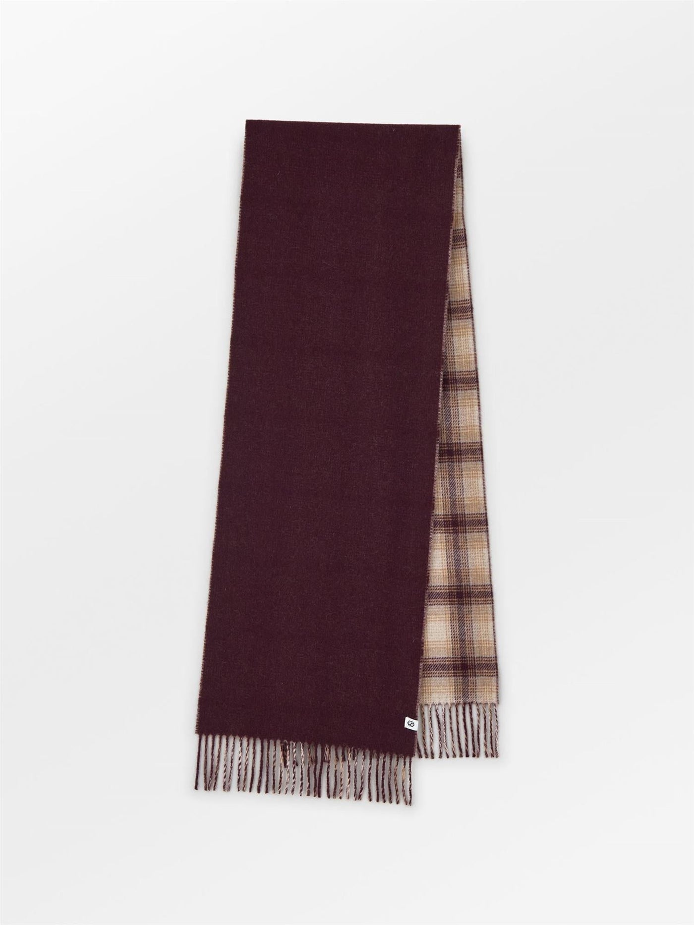 Elorenca Scarf, Burgundy fra BECKSÖNDERGAARD hos Tråkk Inn