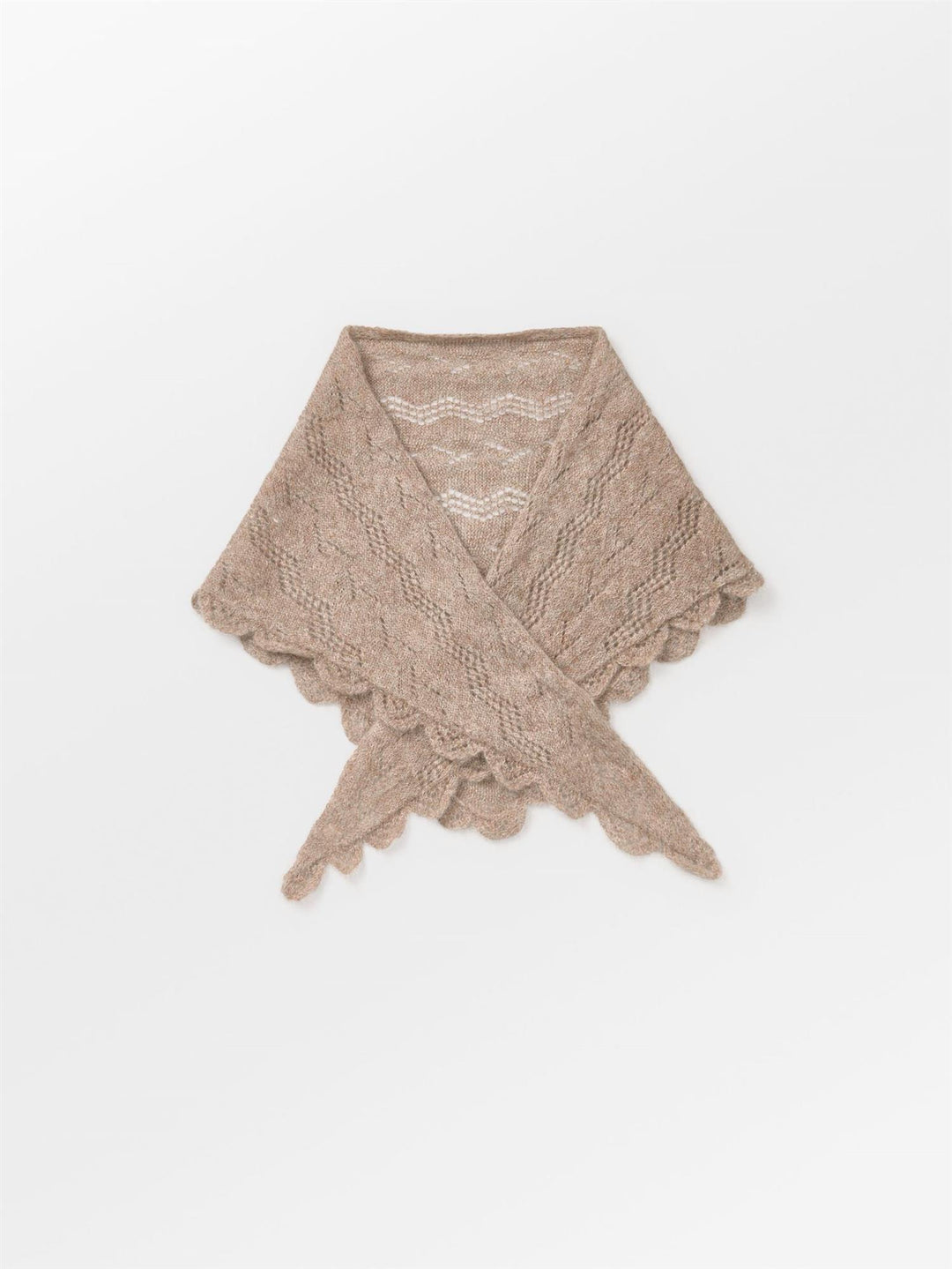 Opany Triangle Scarf, Melange Brown