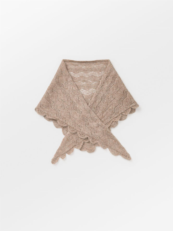 Opany Triangle Scarf, Melange Brown