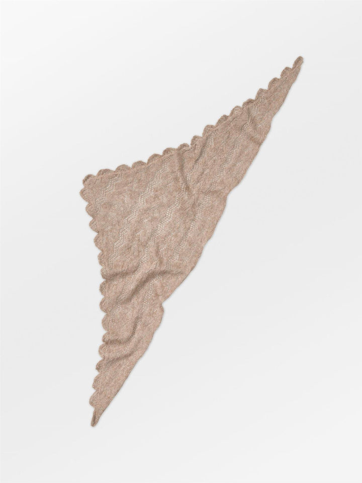 Opany Triangle Scarf, Melange Brown