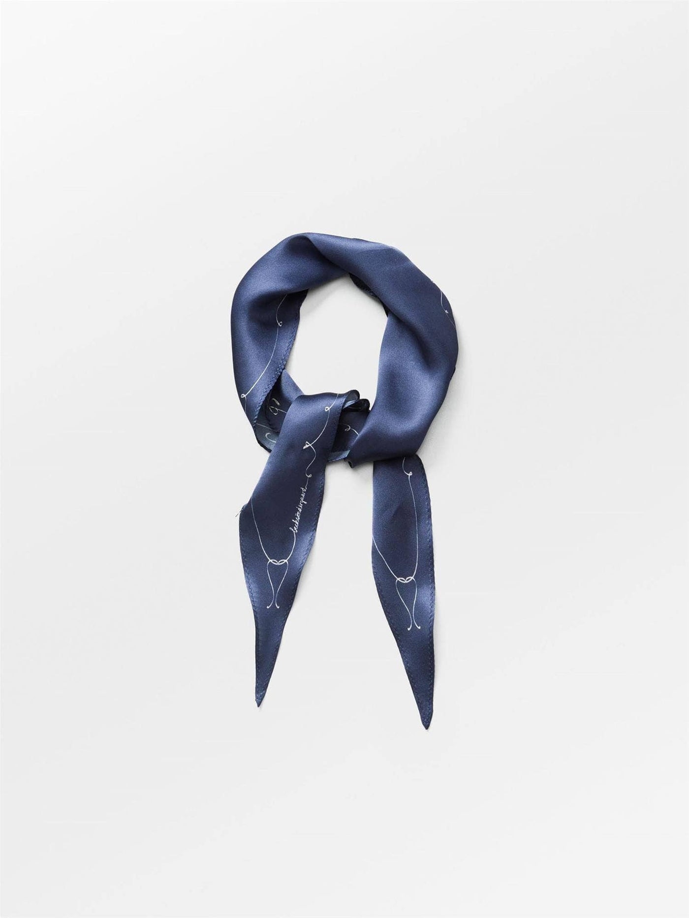 Pencia Diamond Scarf, Navy Blazer