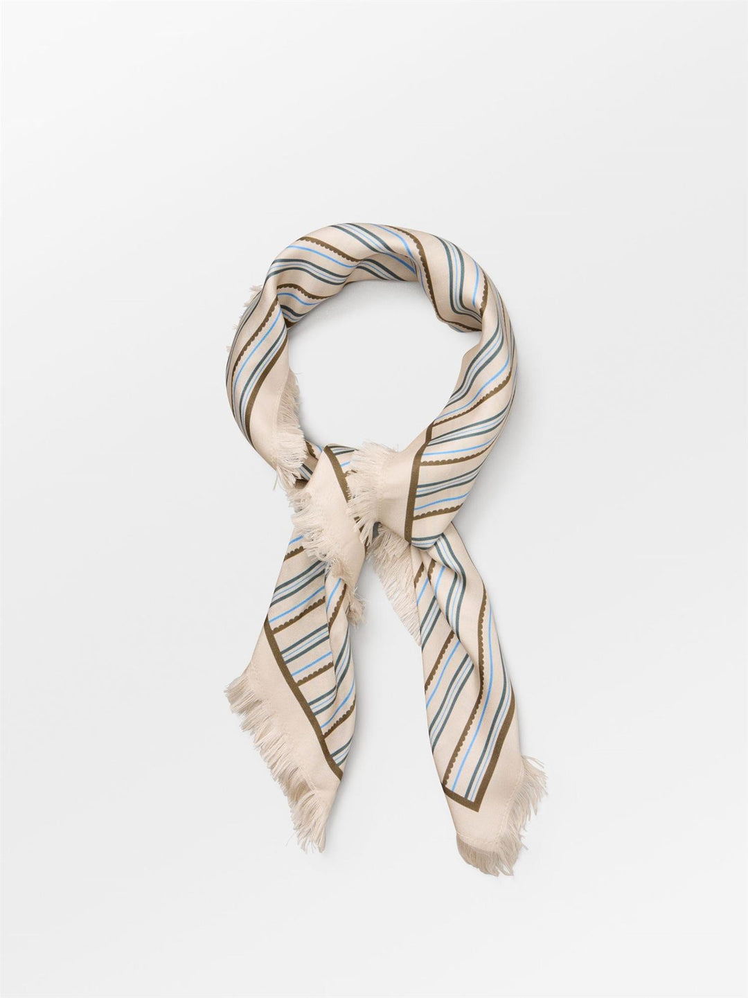 BECKSÖNDERGAARD beige tilbehør skjerf stripet - helfigur