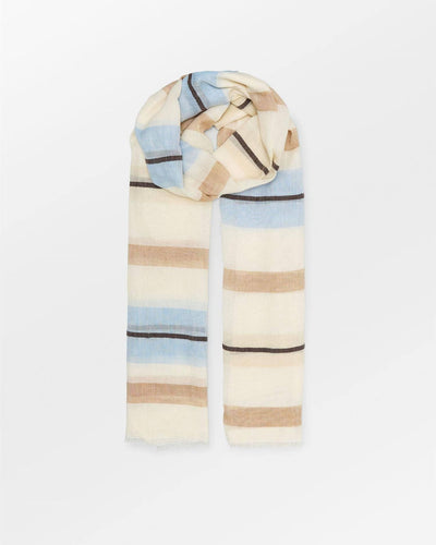 Stripeana Cowea Scarf, Birch White