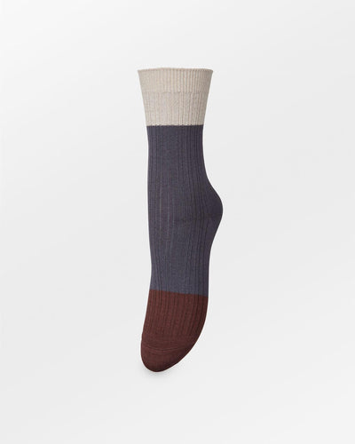 Colourblock Bam Sock, Turbulence Gray