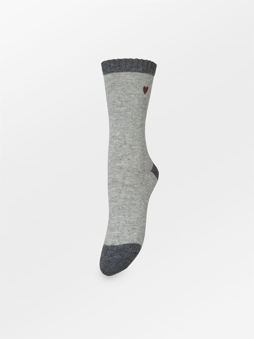 Hearty Wola Sock, Grey Melange