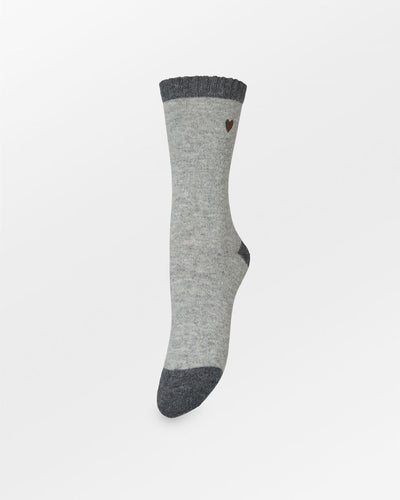 Hearty Wola Sock, Grey Melange