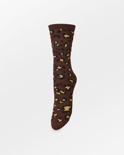 Leony Cotta Sock, Chocolate Brown