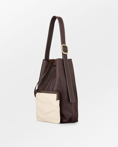 Panel Mae Buckle Bag, Chocolate Torte