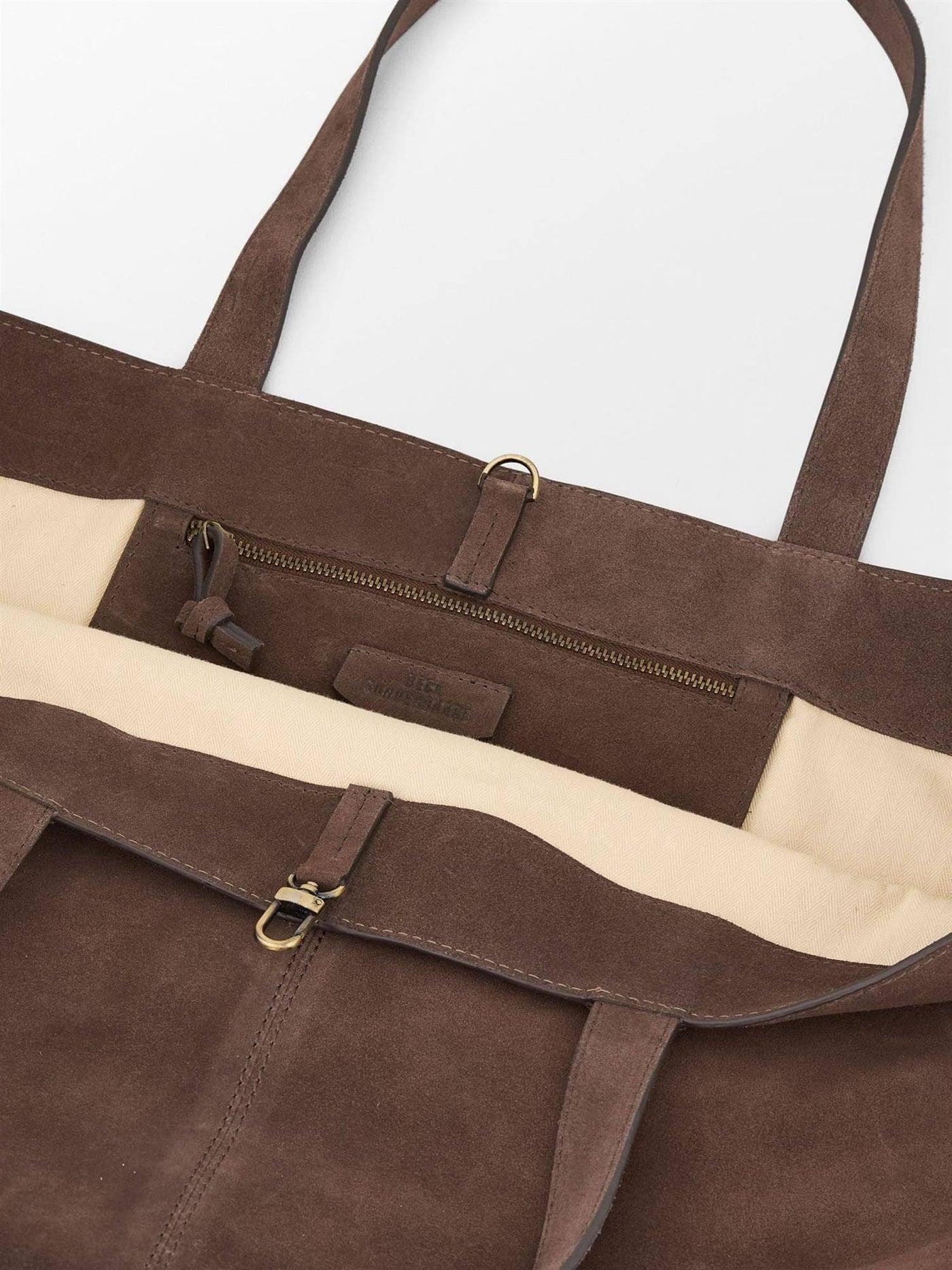 Suede Aubrey Bag, Hot Fudge Brown fra BECKSÖNDERGAARD - bilde 2