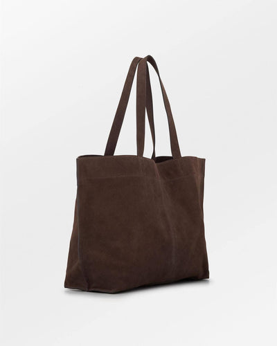 Suede Aubrey Bag, Hot Fudge Brown