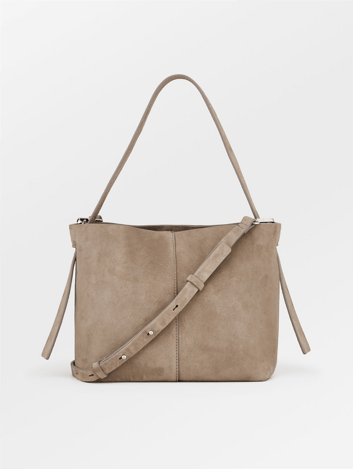 Suede Fraya Small Bag, Moral Gray