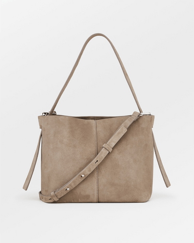 Suede Fraya Small Bag, Moral Gray