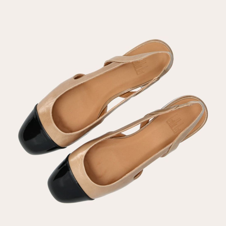 Billi Bi beige sko - ovenfra