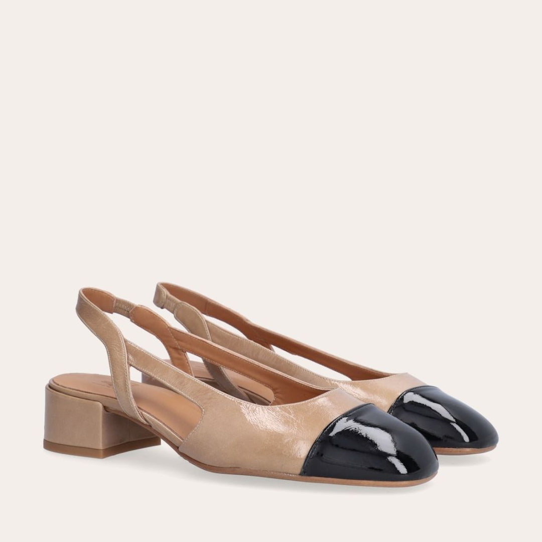 Billi Bi beige sko - par forfra