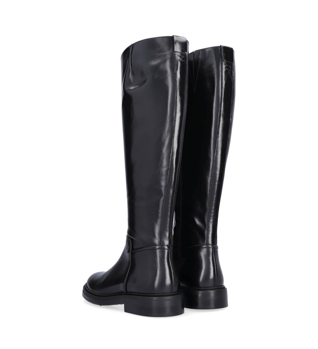B1272 Long Boot, Black Calf