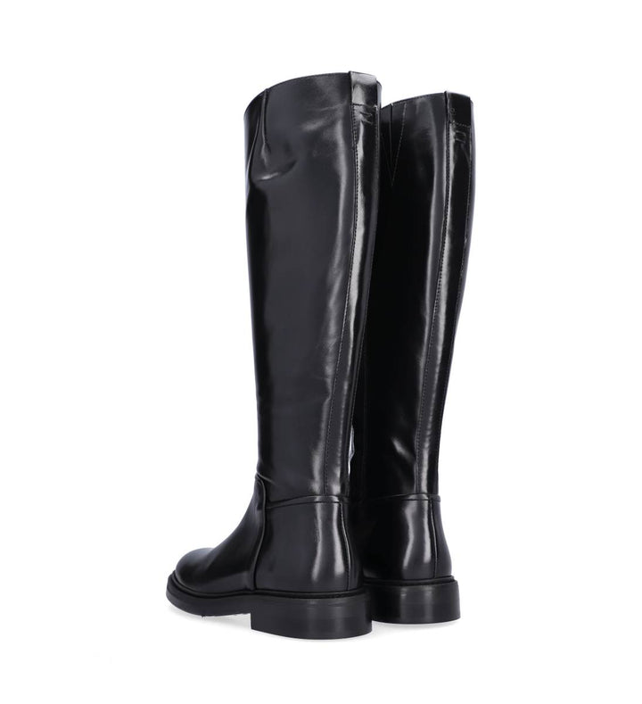 B1272 Long Boot, Black Calf